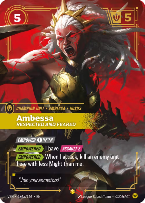 Ambessa, Respected and Feared VEN-136a/166