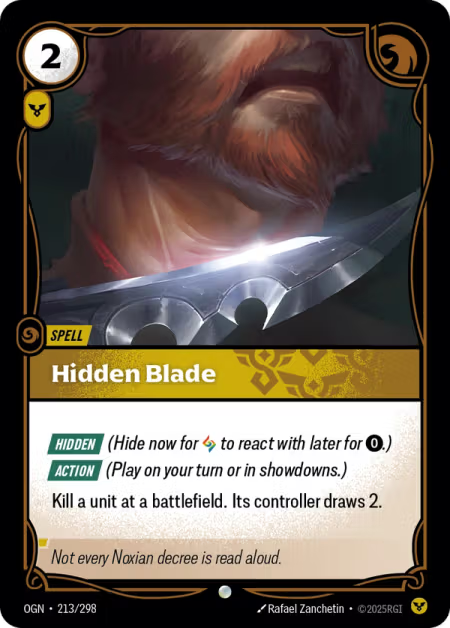 Hidden Blade OGN-213/298