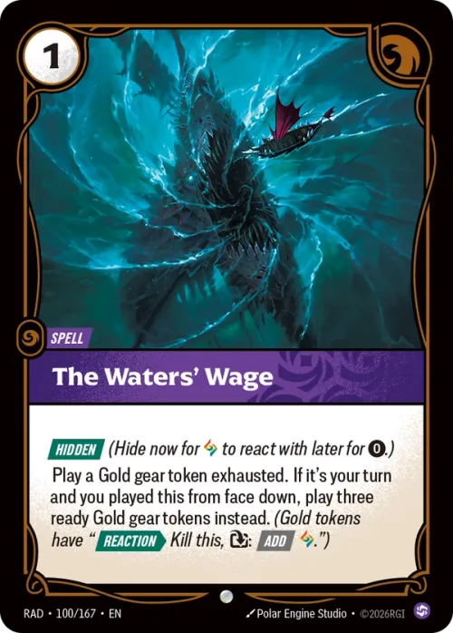 The Waters' Wage RAD-100/167