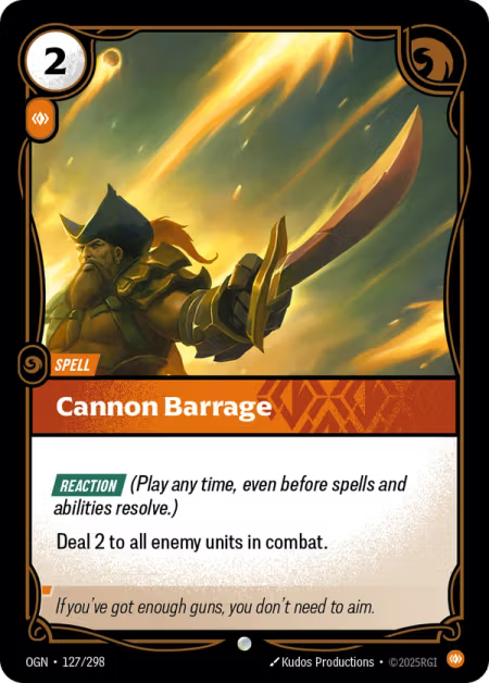 Cannon Barrage OGN-127/298