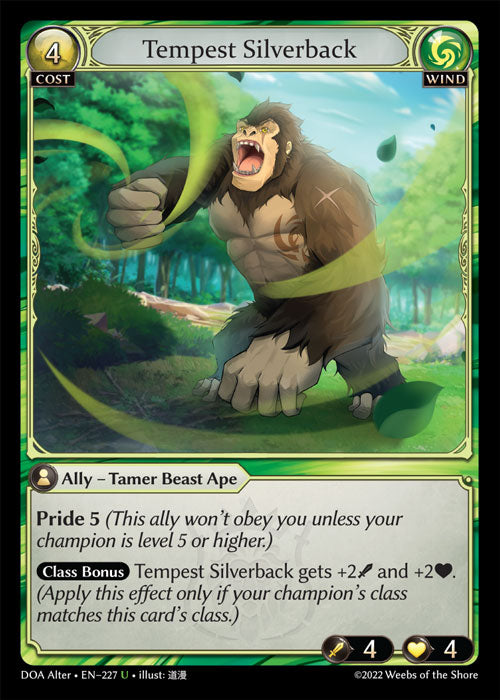 DOA Alter-227 Tempest Silverback