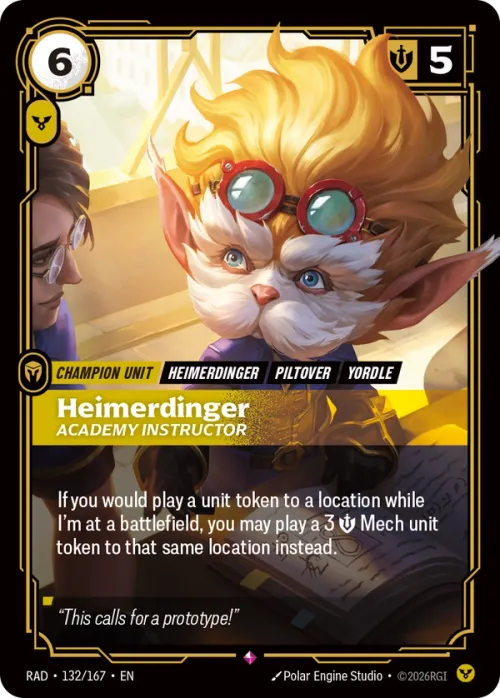 Heimerdinger, Academy Instructor RAD-132/167