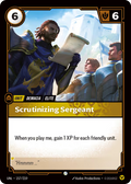 Scrutinizing Sergeant UNL-157/219
