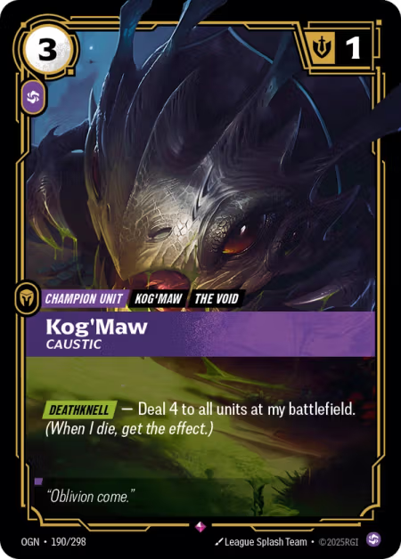 Kog'Maw, Caustic OGN-190/298