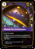 Maduli the Gatekeeper UNL-144/219