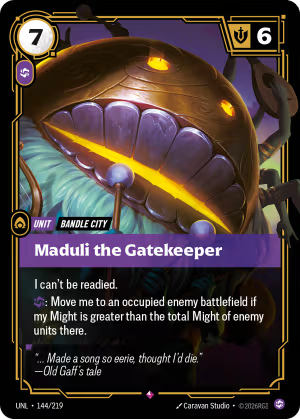 Maduli the Gatekeeper UNL-144/219