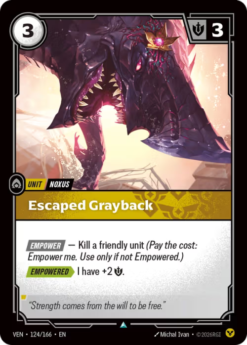 Escaped Grayback VEN-124/166