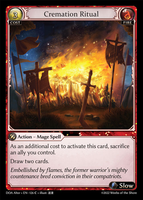 DOA Alter-126 Cremation Ritual