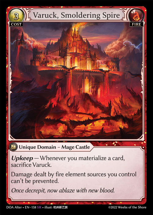 DOA Alter-158 Varuck, Smoldering Spire