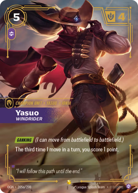 Yasuo, Windrider OGN-205a/298
