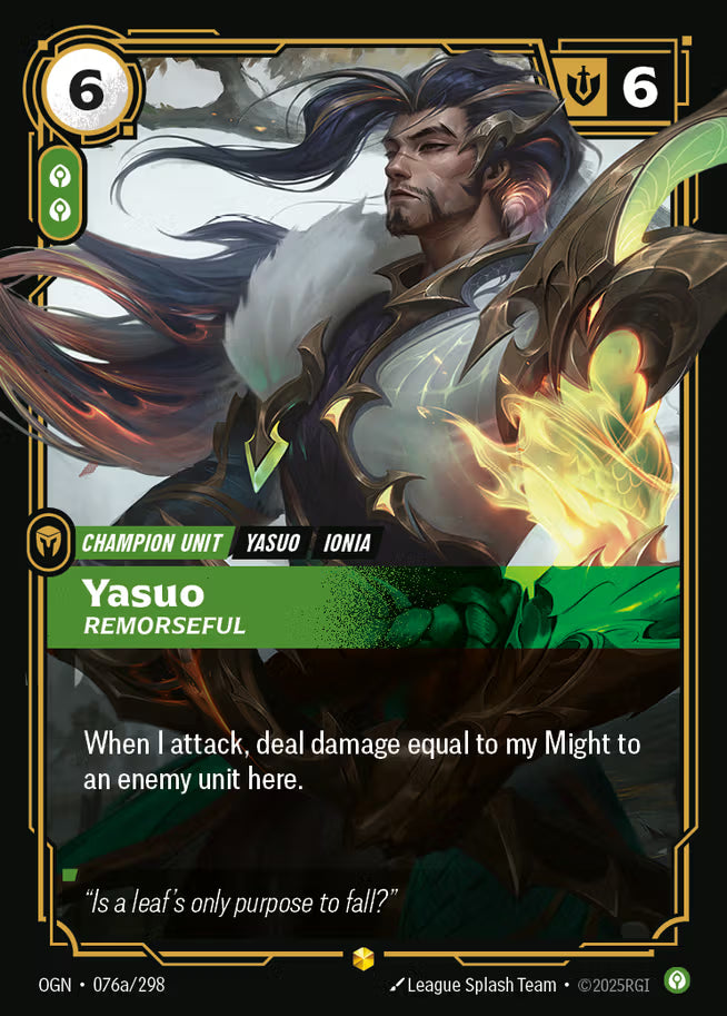 Yasuo, Remorseful OGN-076a/298