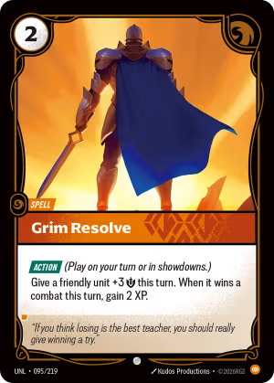 Grim Resolve UNL-095/219