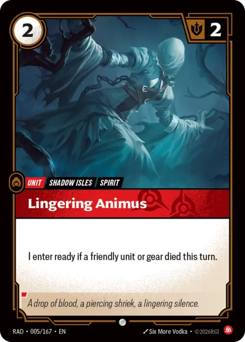 Lingering Animus RAD-005/167