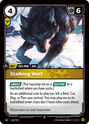 Stalking Wolf UNL-166/219