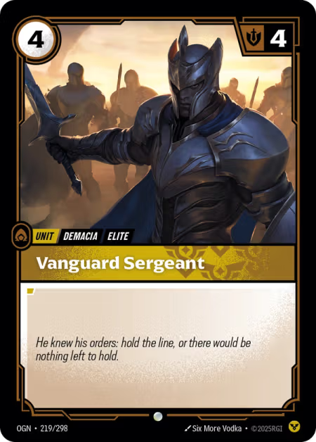 Vanguard Sergeant OGN-219/298