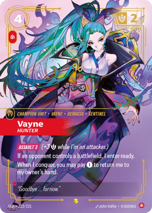 Vayne, Hunter SFD-223/221