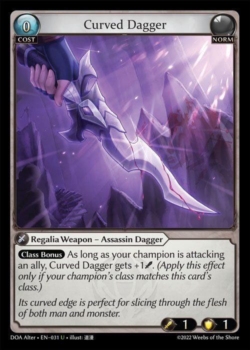 DOA Alter-031 Curved Dagger
