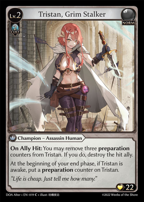 DOA Alter-019 Tristan, Grim Stalker