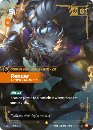 Rengar, Trophy Hunter UNL-120a/219
