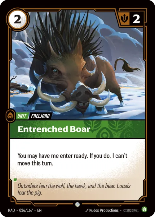 Entrenched Boar RAD-026/167