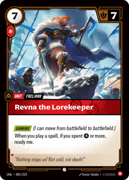 Revna the Lorekeeper UNL-005/219