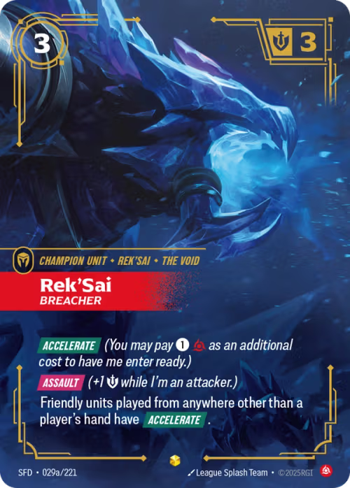 Rek'Sai, Breacher SFD-029a/221