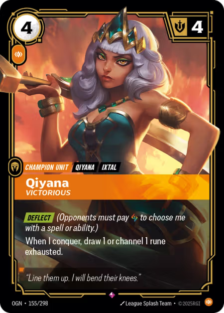 Qiyana, Victorious OGN-155/298