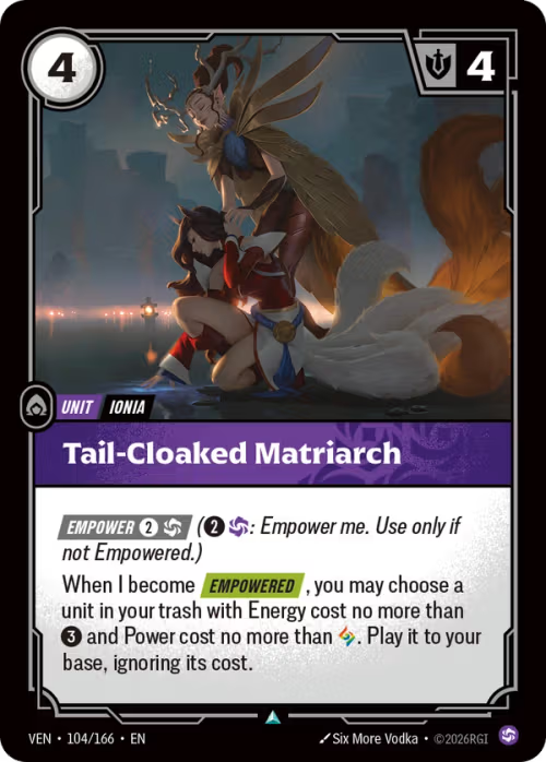 Tail-Cloaked Matriarch VEN-104/166