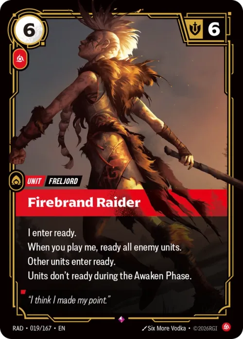 Firebrand Raider RAD-019/167