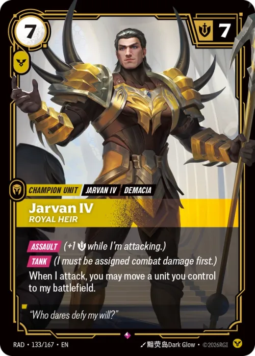 Jarvan IV, Royal Heir RAD-133/167