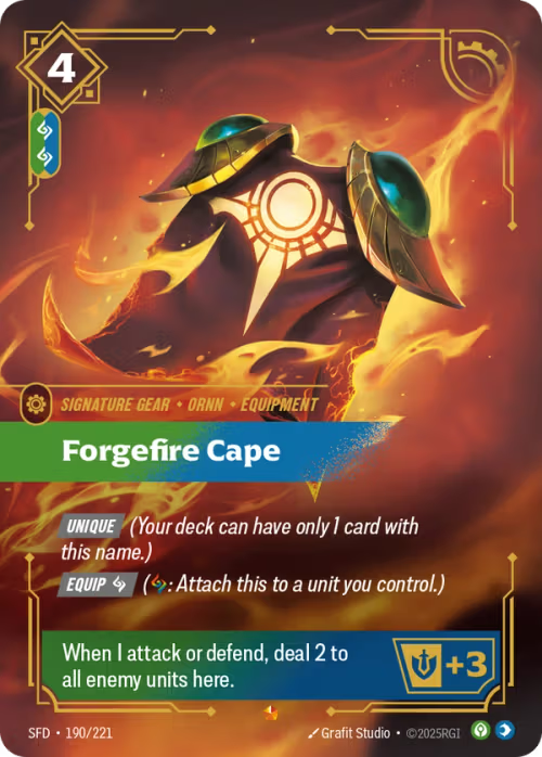 Forgefire Cape SFD-190/221
