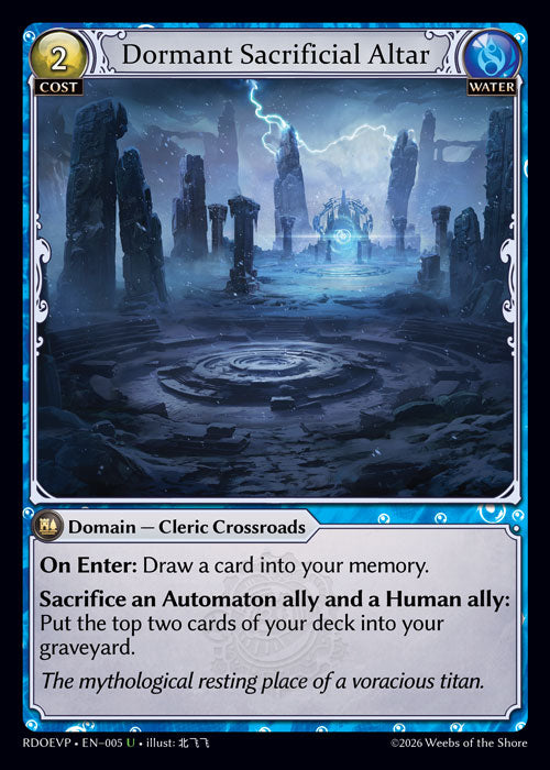 RDOEVP-005 Dormant Sacrificial Altar