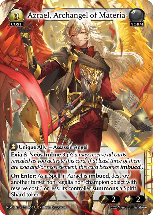 RDO-050 Azrael, Archangel of Materia