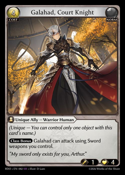 DOA Alter-087 Galahad, Court Knight