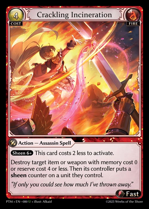 PTM-080 Crackling Incineration