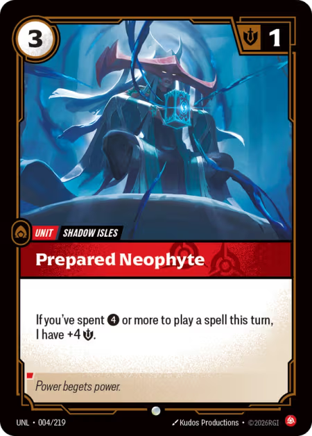 Prepared Neophyte UNL-004/219