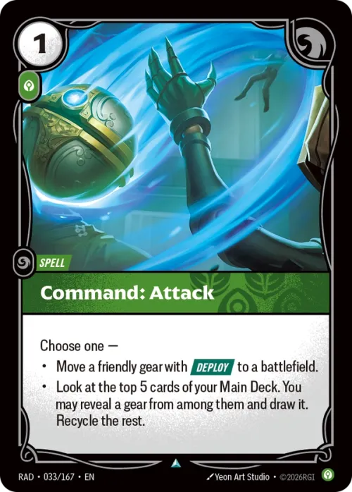 Command: Attack RAD-033/167