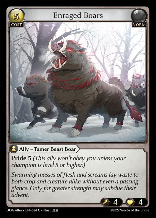 DOA Alter-084 Enraged Boars