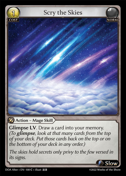 DOA Alter-108 Scry the Skies