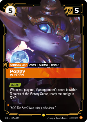Poppy, Paragon UNL-116a/219