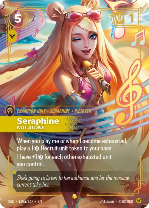 Seraphine, Not Alone RAD-138a/167
