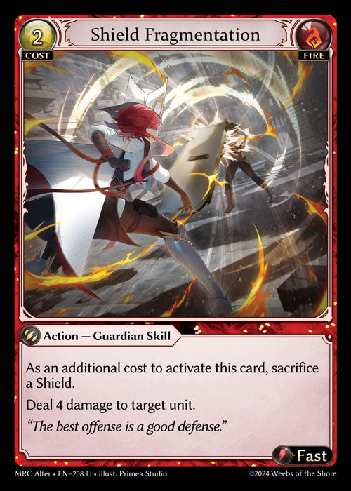MRC Alter-208 Shield Fragmentation