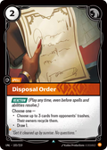 Disposal Order UNL-103/219
