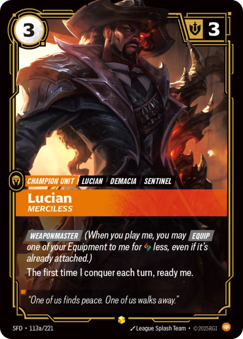 Lucian, Merciless SFD-113a/221