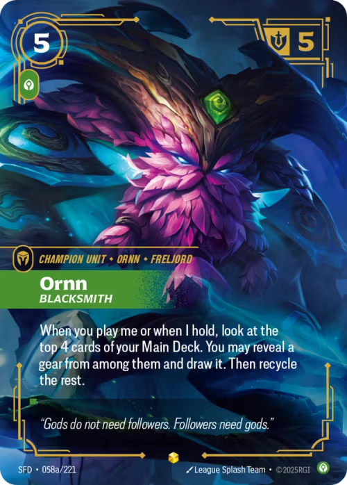 Ornn, Blacksmith SFD-058a/221