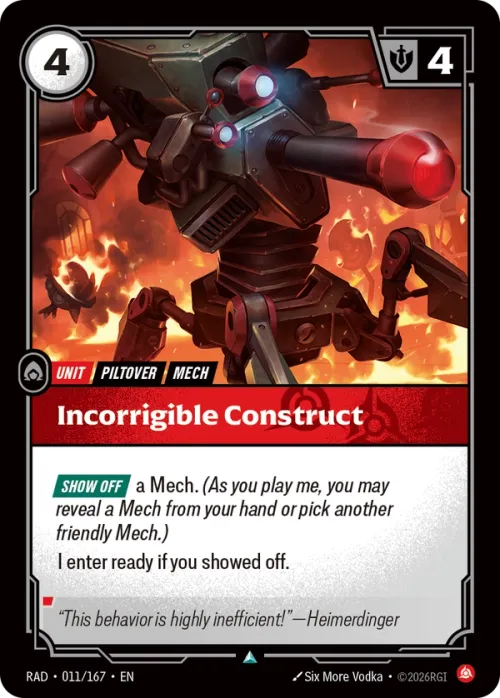 Incorrigible Construct RAD-011/167