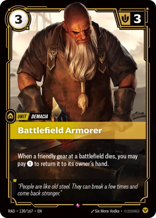 Battlefield Armorer RAD-130/167