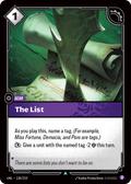The List UNL-138/219