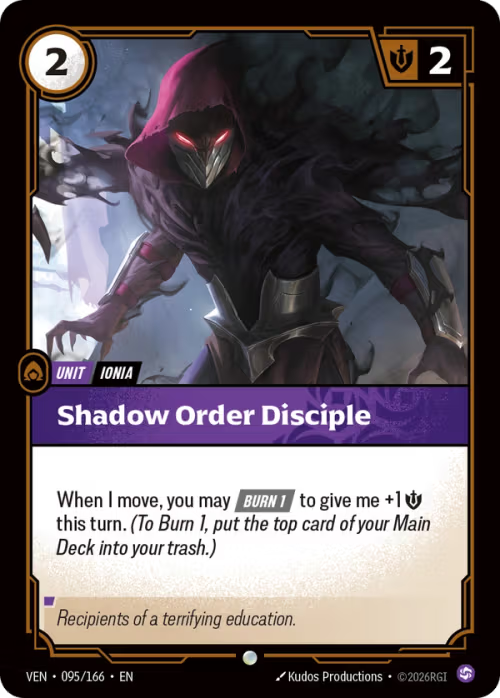 Shadow Order Disciple VEN-095/166
