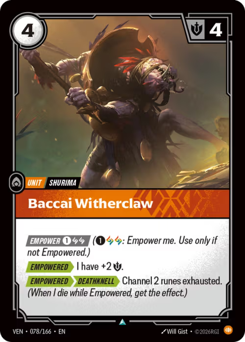 Baccai Witherclaw VEN-078/166
